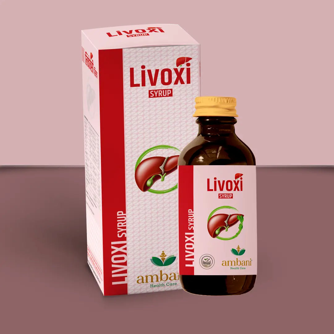 AMBANI HEALTH CARE Livoxi Syrup I 100% Naturally Ayurvedic Medicine I Helps with Liver Protection, Cleanse, and Detox I Improves Digestion I Immunity, and Metabolism I for Men and women - 200 ML