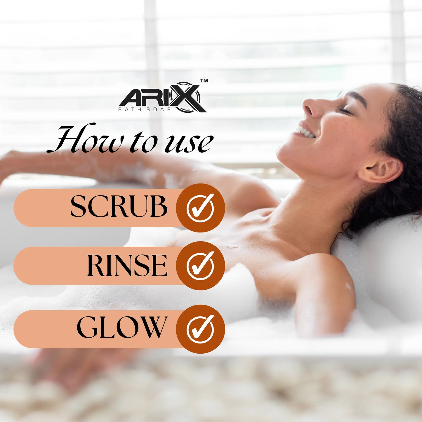 ARIX Sandal & Turmeric Soap I for Total Skin Care I Long-Lasting Fragrance I with Essential Oil I Handmade Bathing Bar I Natural Cleanser I for Women & Men with All Skin Types (Set of 4 + 1)