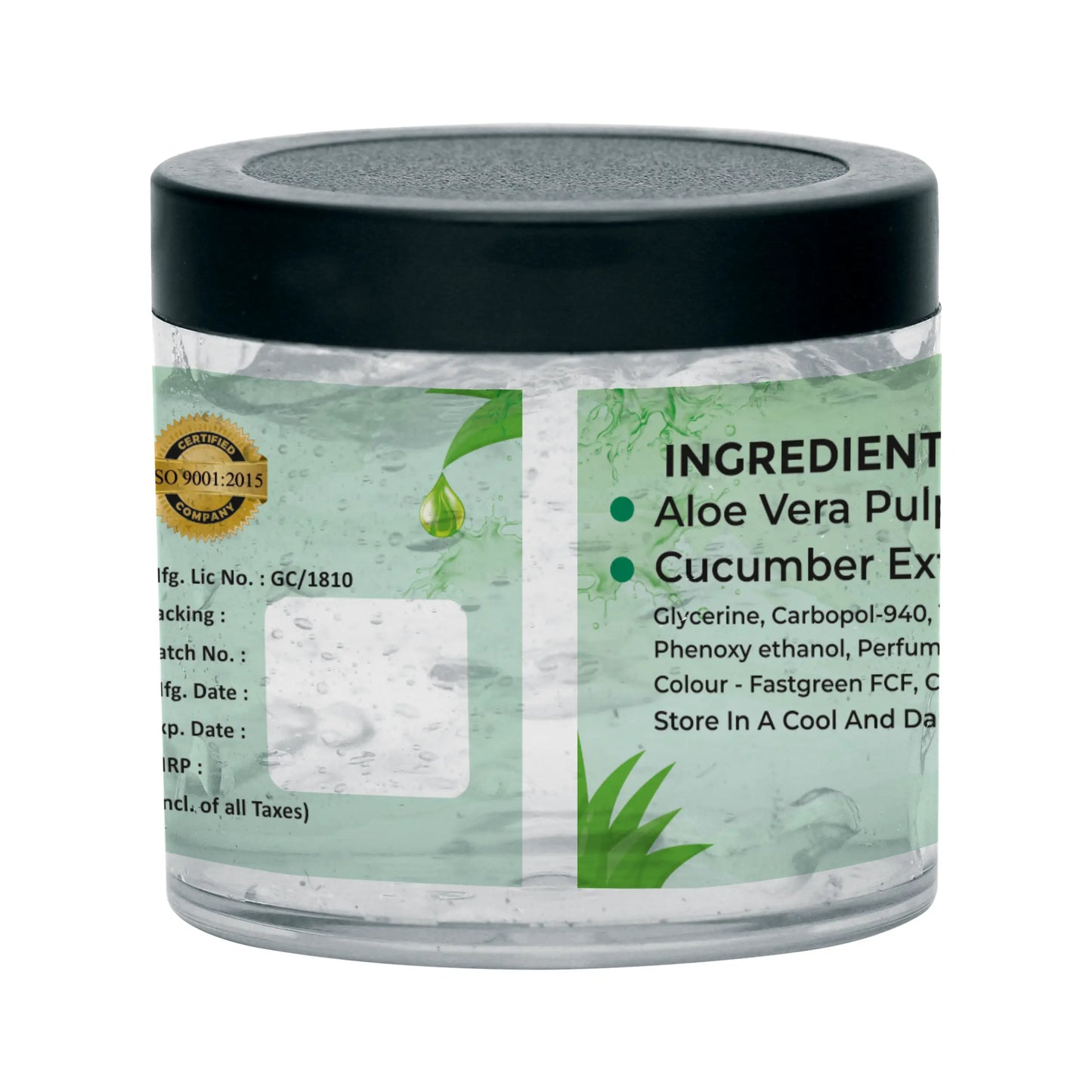 Ambani Health Care Herbal Aloevera Cucumber Gel 100gm, Hydrating & Soothing Moisturizer for Face, Skin & Hair, Paraben Free Cucumber Gel, Multipurpose Aloe vera Gel, Suitable For All Men & Women