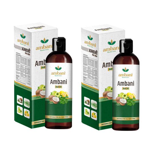 AMBANI HEALTH CARE Combo of Ayurvedic and Cool Hair Oil I with Comb Extension I unique combination of Ayurvedic Herbs I Strong, Thick & Shiny Hair I Hair Growth I for All Hair Types - 100ML + 100ML