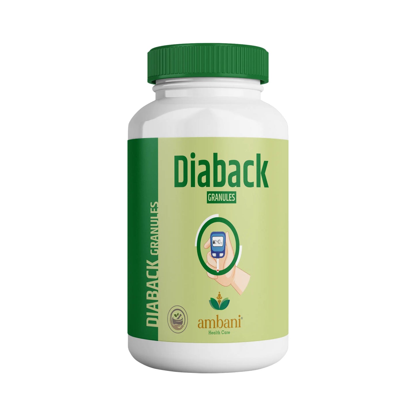 AMBANI HEALTH CARE Diaback Granules I Herbal Extracts I Natural Ayurvedic I Sugar level Management I Controls Blood Sugar I Healthy Glucose Level I Improved Energy – 200GM