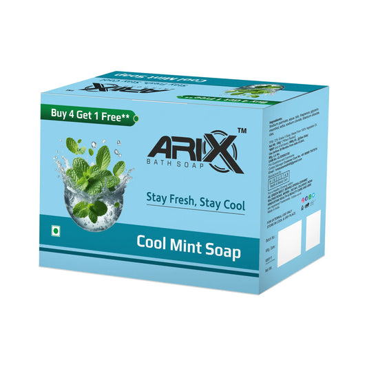 ARIX Cool Mint Soap with Menthol Fresh I Natural Ingredients Handmade Bathing Bar I Cooling & Soothing Effect on Skin
