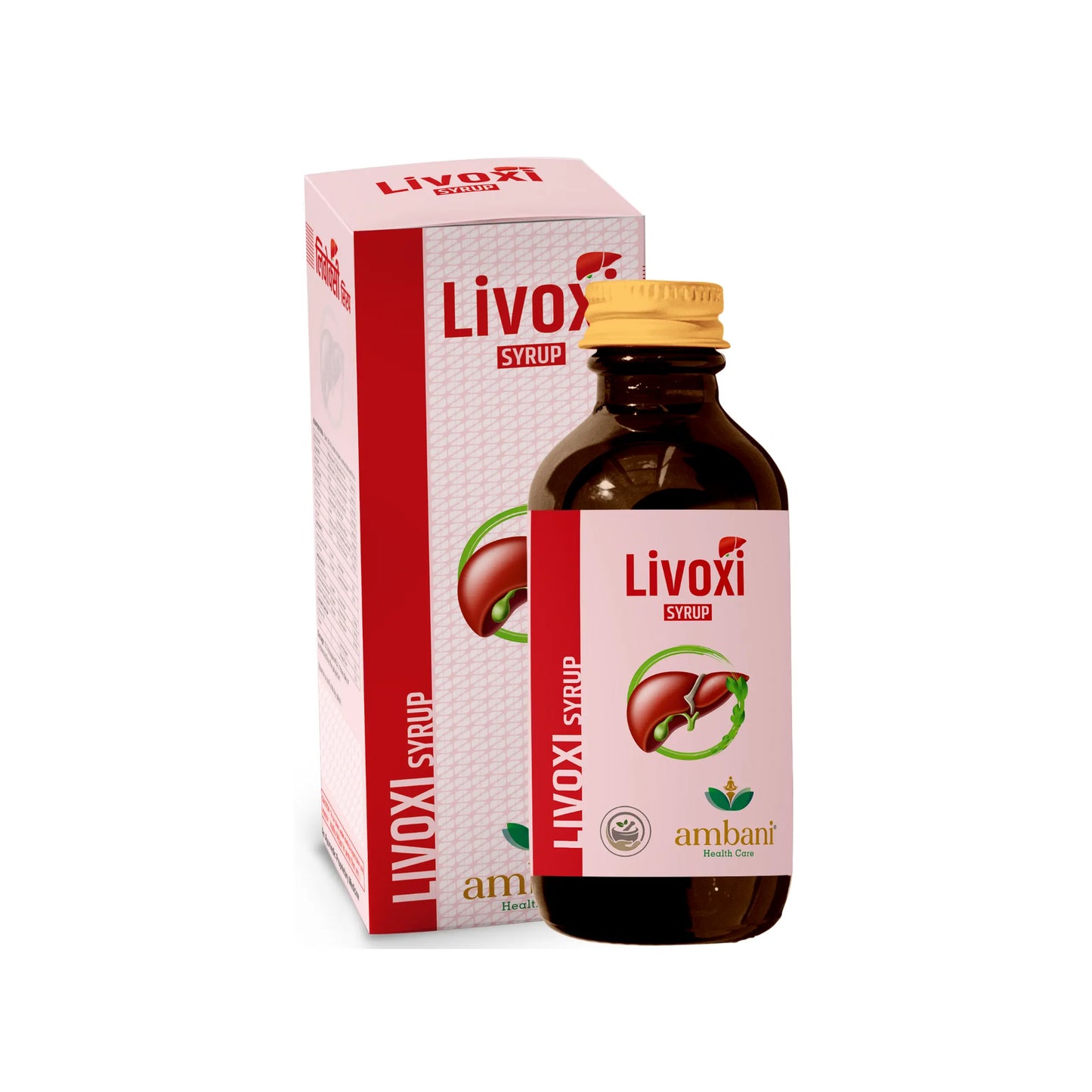 AMBANI HEALTH CARE Livoxi Syrup I 100% Naturally Ayurvedic Medicine I Helps with Liver Protection, Cleanse, and Detox I Improves Digestion I Immunity, and Metabolism I for Men and women - 200 ML