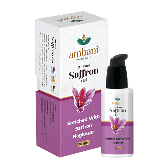 AMBANI HEALTH CARE Pure Saffron Gel I for Lightening Brightening Skin Tone I Chemical-free & 100% Vegan I Nourishes, Moisturizes, Helps reduce wrinkles, reduces acne I Sulphate & Paraben Free