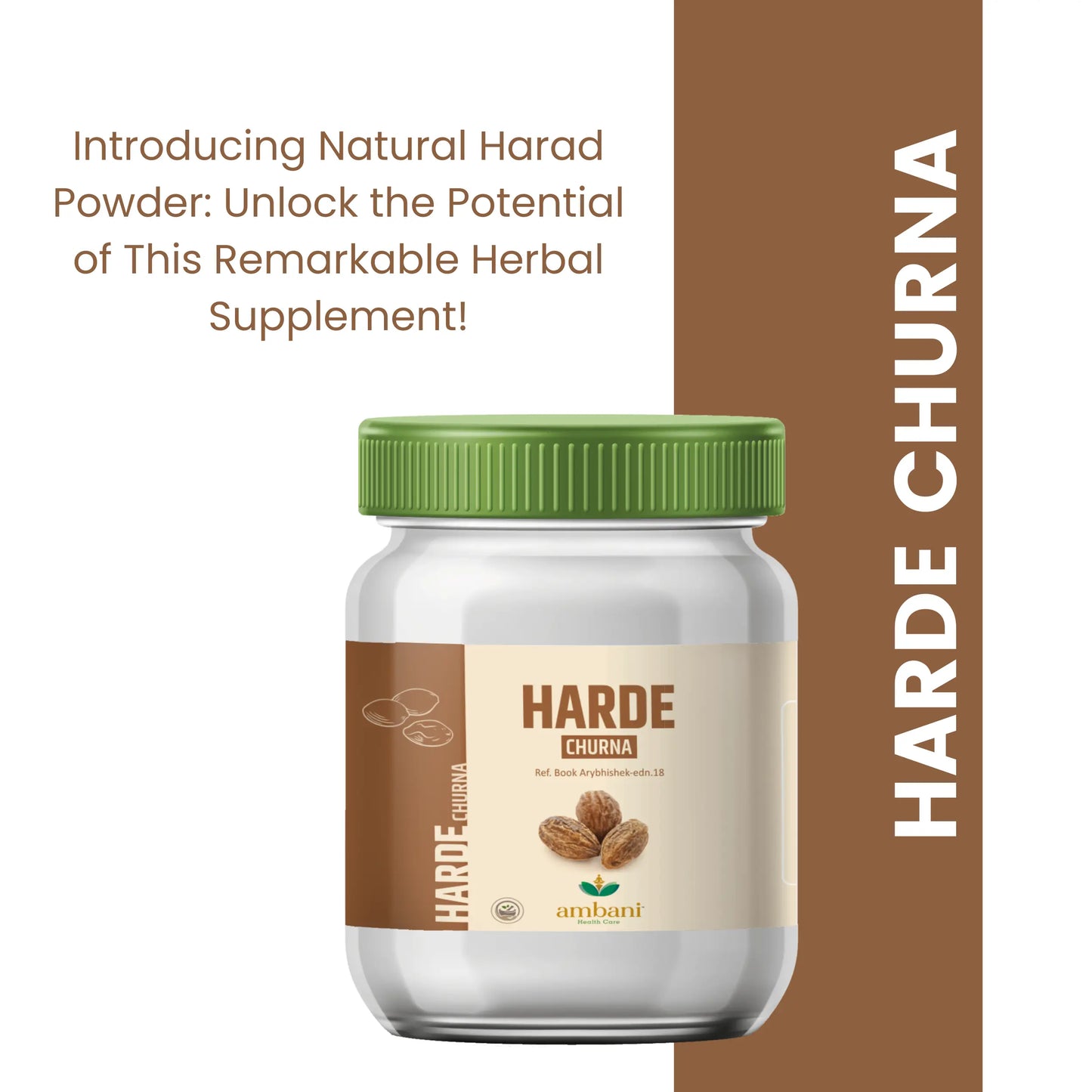 AMBANI HEALTH CARE Harde Churna I Ayurvedic Haritaki Powder I Natural Medicine for Immunity Booster, Relieves Constipation, Regulates Bowel I Useful in Gastric, Acidity, & Digestion Problems – 100 GM