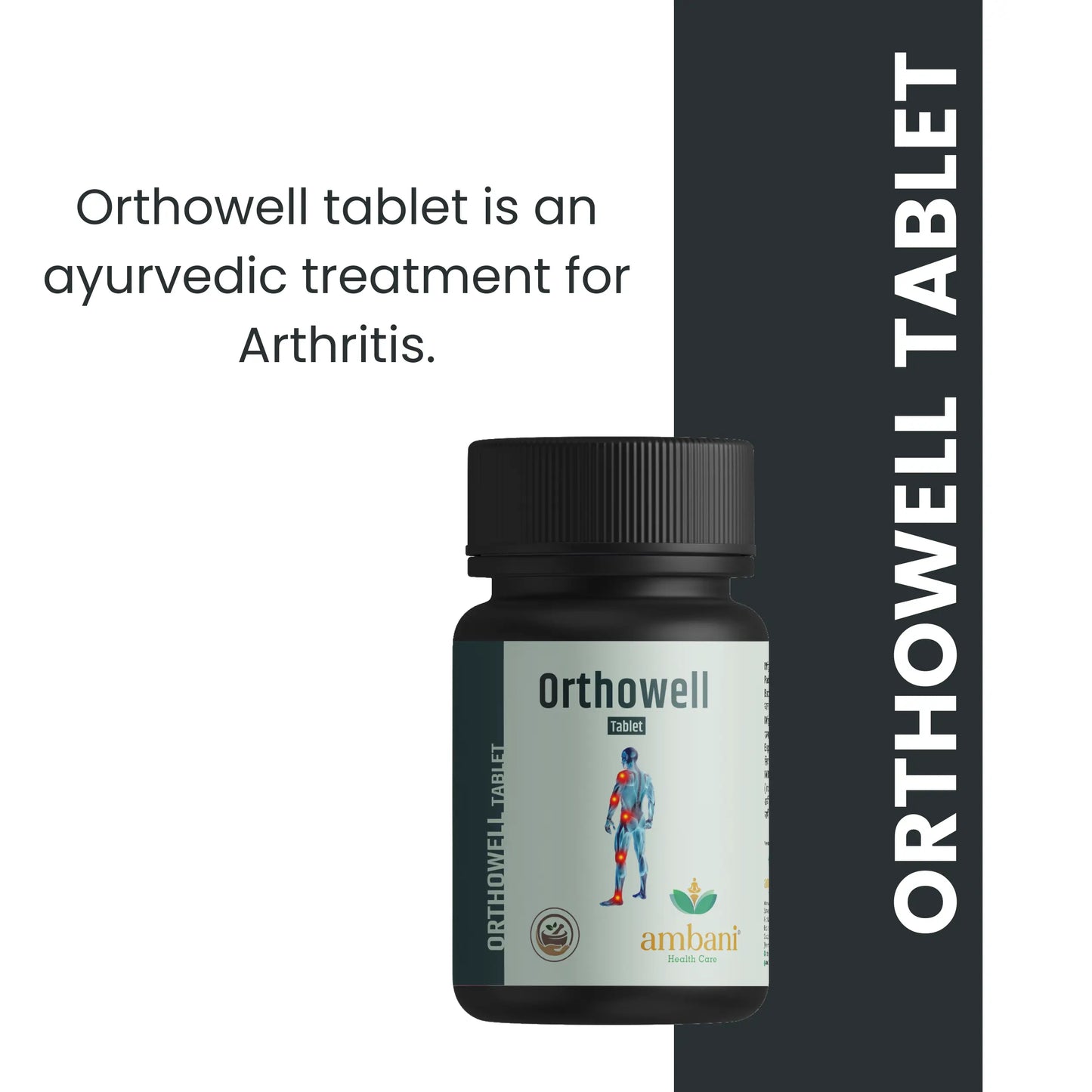 AMBANI HEALTH CARE Orthowell Tablet | Helps In Back, Knee, Legs, Neck, Shoulder Pain Relief I for Men and Women