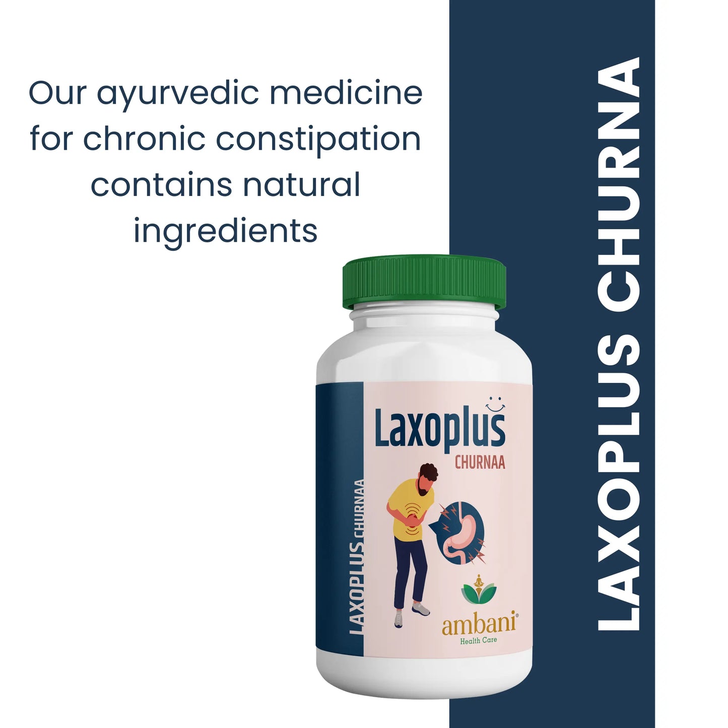AMBANI HEALTH CARE Laxoplus Churna I Ayurvedic Medicine for Fast Relief of Constipation, Help Reduce Acidity & Aid Digestion I Natural Bowel Regulator I Non-habit forming herbal formula – 100 GM