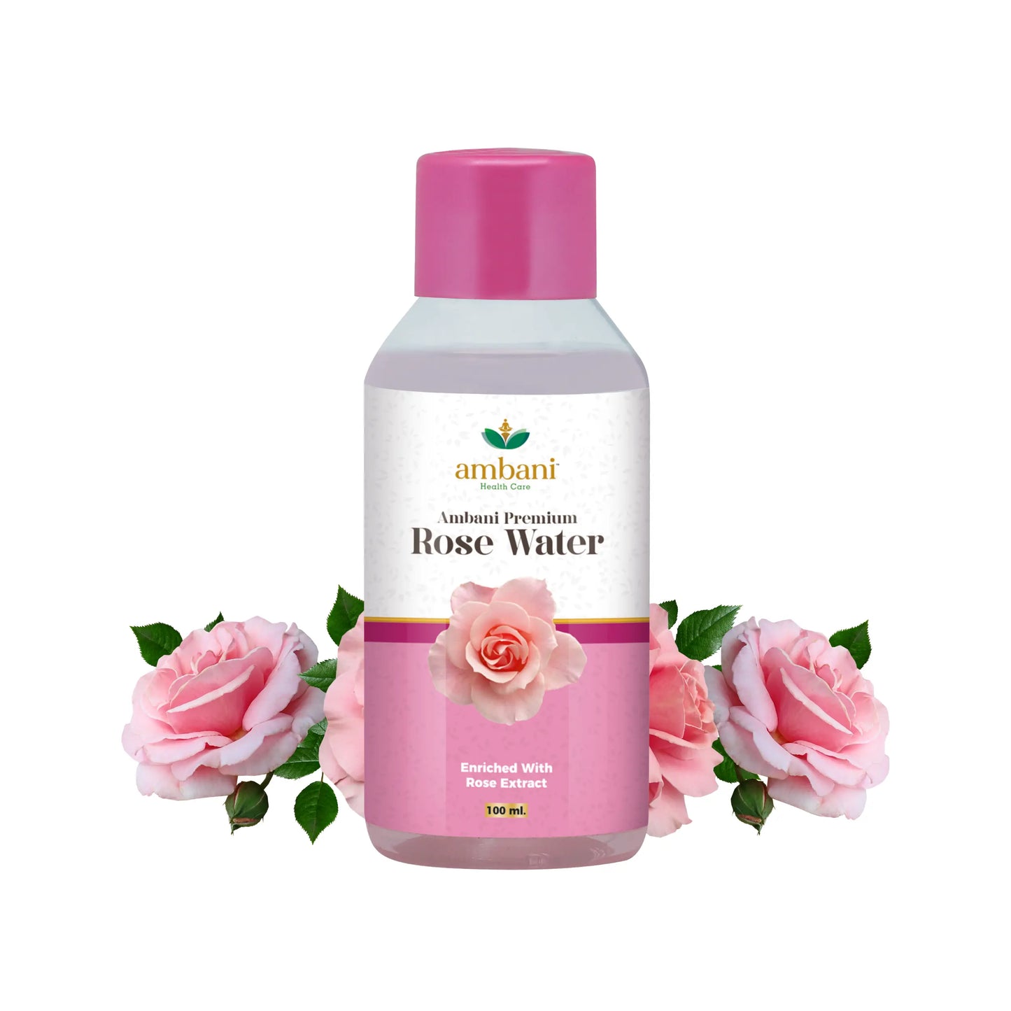 AMBANI HEALTH CARE Premium Rose Water I Natural Gulab Jal I for Skin, Face & Hair I Deep Hydration with Deshi Gulaab I Alcohol-Free I Cleanses, Hydrates & Moisturises Skin for Women & Men