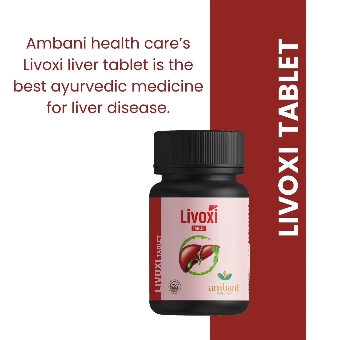 AMBANI HEALTH CARE Livoxi Tablet I All-Natural I Herbal Supplements I Vegetarian I Stress Hormone I for Men & Women