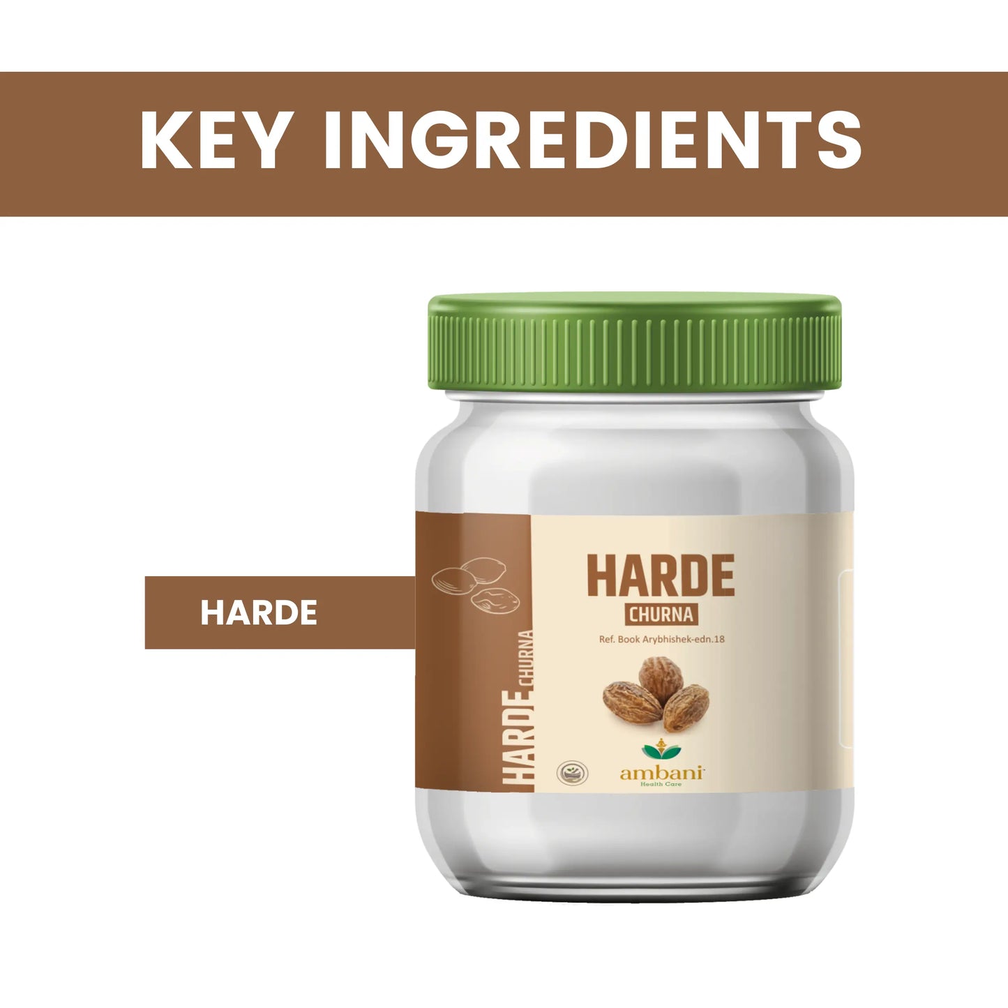 AMBANI HEALTH CARE Harde Churna I Ayurvedic Haritaki Powder I Natural Medicine for Immunity Booster, Relieves Constipation, Regulates Bowel I Useful in Gastric, Acidity, & Digestion Problems – 100 GM