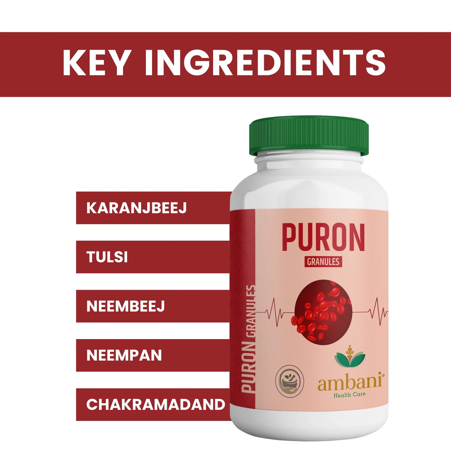 AMBANI HEALTH CARE Puron Granules I Natural Ayurvedic I Herbal Extracts I Improves skin textures I tasty and flavored I Cruelty Free & Vegan I for Skin Care – 100gm