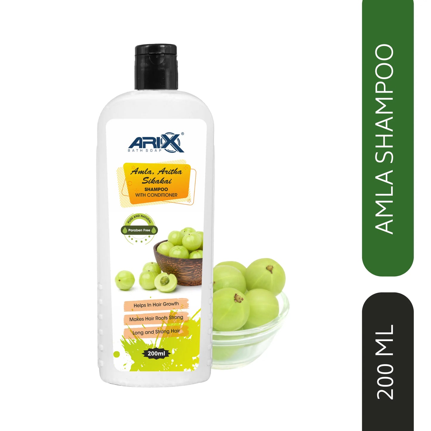 ARIX Herbal Amla, Aritha, and Sikakai Shampoo Conditioner I with Natural Ingredients I Promotes Healthy, Shiny, and Glossy Hair I Nourishes Scalp I Dandruff & damage Control I for Women & Men (500 ML)