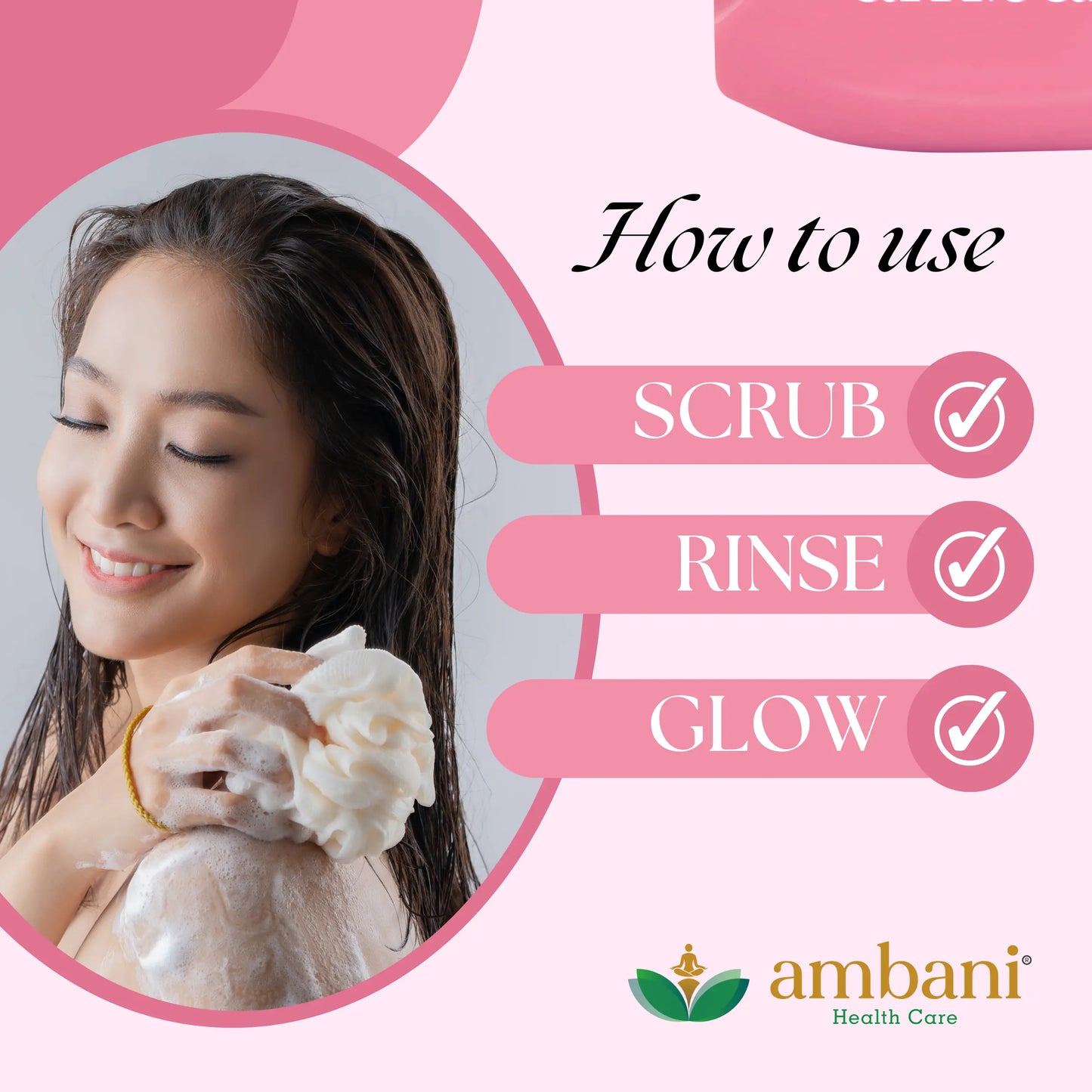 AMBANI HEALTH CARE Rose Soap I with Natural Fragrance I Handmade Bathing Bar for Face & Body I Skin-Friendly I Soft and Fresh Skin I Paraben & Sulphate Free I Ideal for All Skin Types (Set of 10)