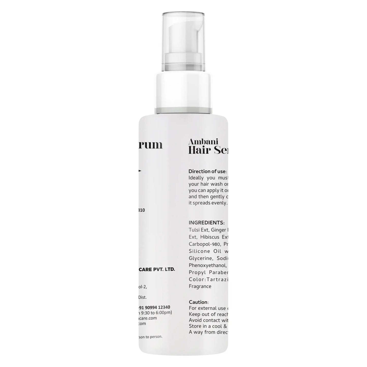 AMBANI HEALTH CARE Hair Serum I Natural & Vegan I For Dry, Flyaway & Frizzy Hair I Deep Smoothening I Tangle Free & Frizz-Free I Boosts Hair Growth & Strengthens I Suitable for All Hair Types
