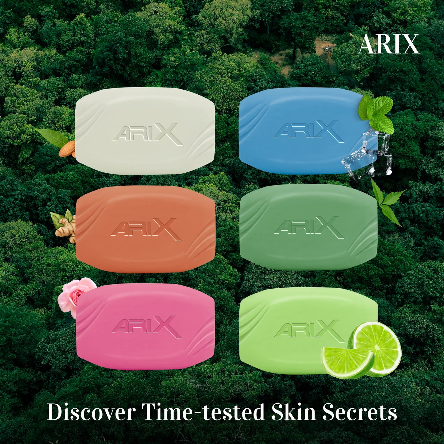 ARIX Rose Soap I with Rose Scented I Handmade Bathing Bar for Face & Body I Smooth, Soft Moisturized, and Glowing Skin I Sulphate & Paraben free I for Women & Men with All Skin Types (Pack of 4 + 1)