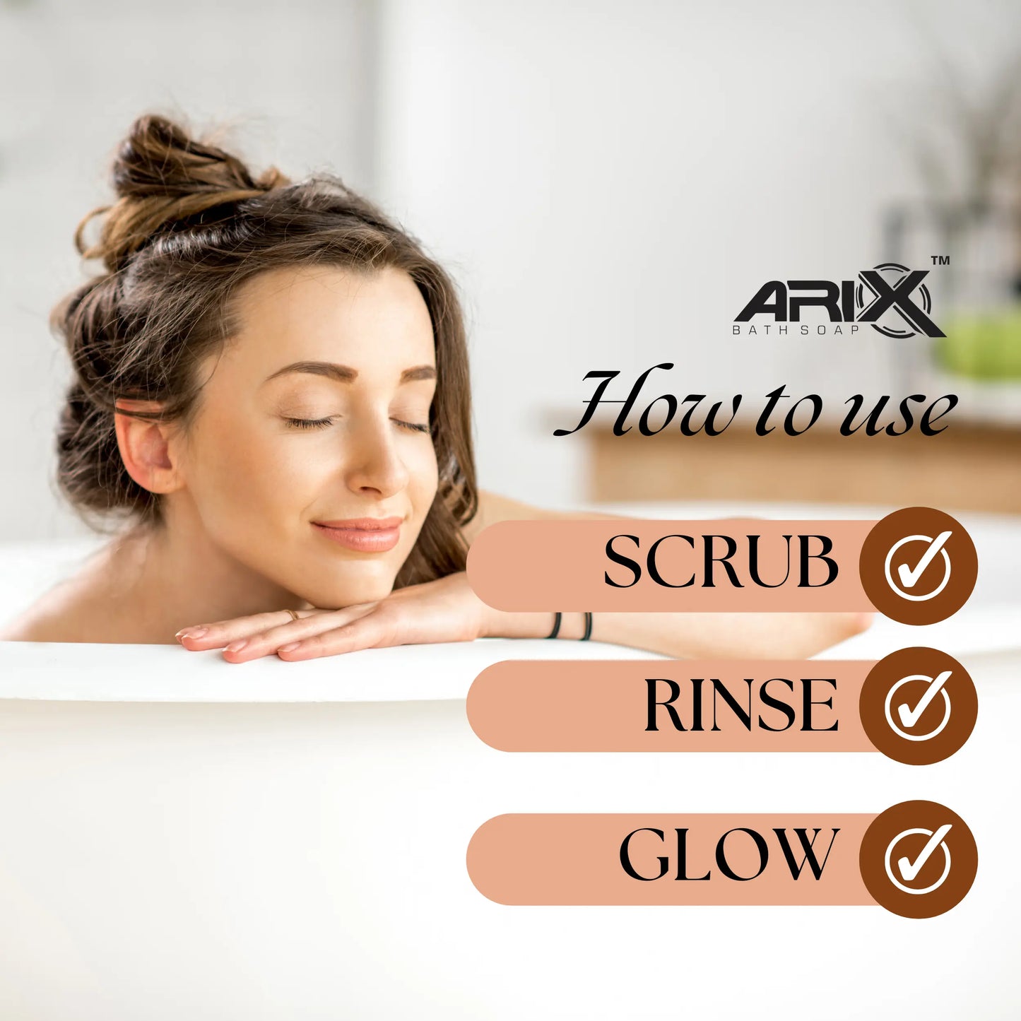 ARIX Herbal Amla, Aritha, & Sikakai Shampoo Conditioner and Almond Soap I Natural Ingredients I Promotes Healthy, Shiny, Glossy Hair, Clear, Glowing & Radiant Skin I for Women & Men (100ml + 5 Pcs)