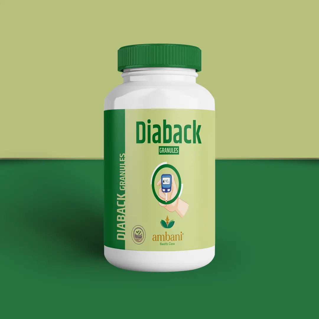 AMBANI HEALTH CARE Diaback Granules I Herbal Extracts I Natural Ayurvedic I Sugar level Management I Controls Blood Sugar I Healthy Glucose Level I Improved Energy – 200GM