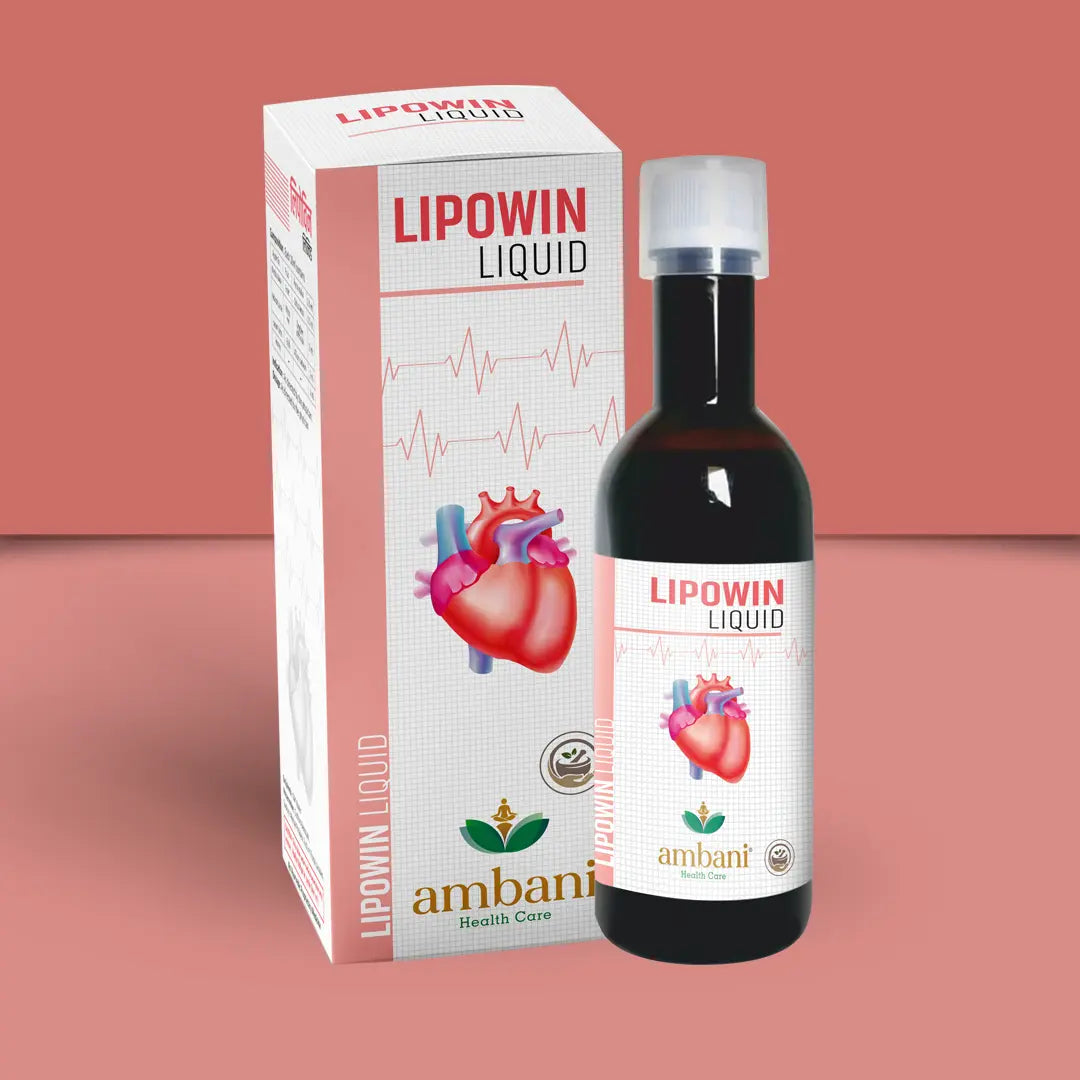 AMBANI HEALTH CARE Ayurvedic Lipowin Liquid - 500ml, Apple Cider Vinegar, Garlic, Lemon, Honey, Cholesterol Control & Reduces Blood Pressure, Metabolism, Heart Health Juice for Cardiac Diabetic Care