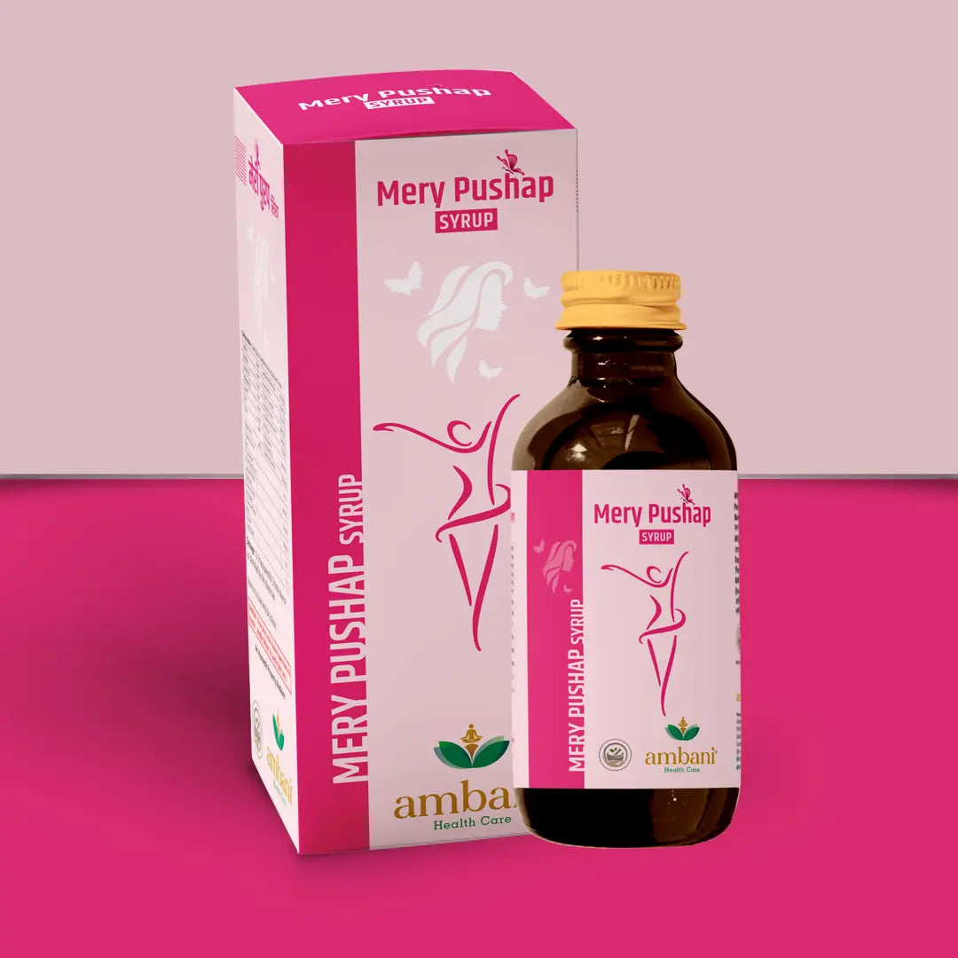 AMBANI HEALTH CARE Ayurvedic Mery Pushp Syrup I All-Natural, Vegetarian I Herbal Medicine for Hormonal Imbalance I Supports Strength & Energy I Ideal for Women's Health and Wellness