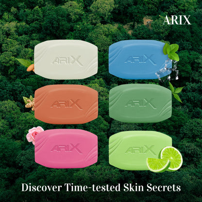 ARIX Almond Soap with Essential Oil I Natural Cleanser I Handmade Bathing Bar for Face & Body I Clear, Glowing & Radiant Skin, Moisturizing I for Women & Men with All Skin Type (Pack of 4 + 1)