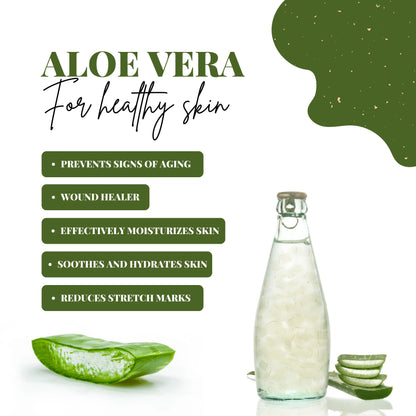 AMBANI HEALTH CARE Pure Aloe Vera Gel I Herbal Multipurpose Beauty Gel I No Parabens I Ideal for Skin, Face, Acne Scars, Hair Care, Moisturizer & Dark Circles I for All Types of Hair and skin (500g)