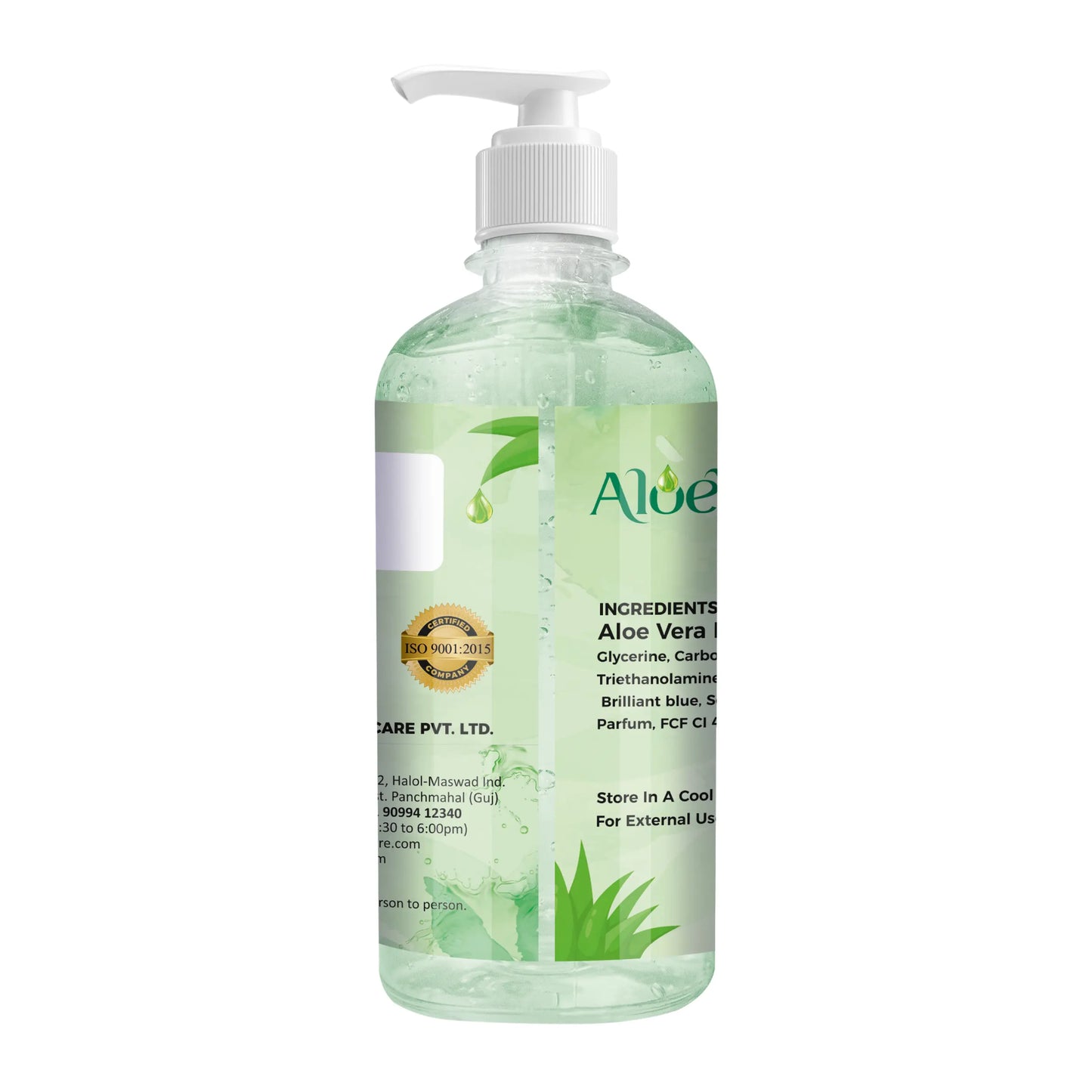 AMBANI HEALTH CARE Pure Aloe Vera Gel I Herbal Multipurpose Beauty Gel I No Parabens I Ideal for Skin, Face, Acne Scars, Hair Care, Moisturizer & Dark Circles I for All Types of Hair and skin (500g)