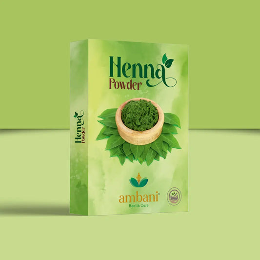 AMBANI HEALTH CARE Henna Powder I Natural & Pure Herbal I for Strong and Damaged Hair, Shine & Nourish I Paraben, Chemical & Sulphate Free I for Hair, Hands & Feet I for Women & Men