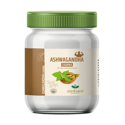 AMBANI HEALTH CARE Ashwagandha Churna I Made with Ayurvedic Herbs I 100% Natural I Helps Boost Strength, Stamina & Energy I Reduces Stress and anxiety I for Men and women – 100 GM