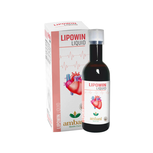 AMBANI HEALTH CARE Ayurvedic Lipowin Liquid - 500ml, Apple Cider Vinegar, Garlic, Lemon, Honey, Cholesterol Control & Reduces Blood Pressure, Metabolism, Heart Health Juice for Cardiac Diabetic Care