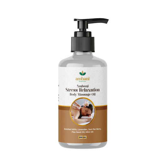 AMBANI HEALTH CARE Body Massage Oil for Stress Relief & Relaxation I Heals and Hydrates dry skin I Pure & Natural I Pain Relief I Soothing and Distressing I Suitable for All Skin Types