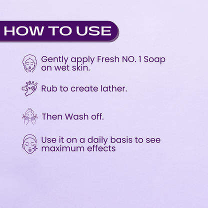 Lavender Soap | Calming, Moisturising & Gentle Bath Bar | Suitable for All Skin Types | Toxin-Free | Promotes Clear, Radiant Skin | Pack of 5 x 100 g