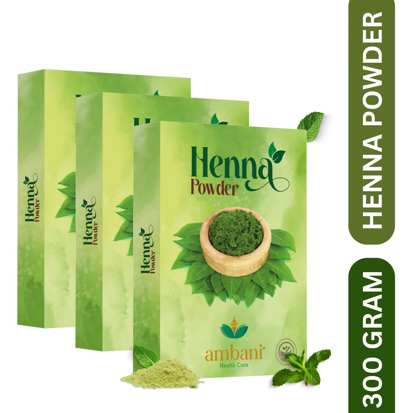 AMBANI HEALTH CARE Henna Powder I Natural & Pure Herbal I for Strong and Damaged Hair, Shine & Nourish I Paraben, Chemical & Sulphate Free I for Hair, Hands & Feet I for Women & Men
