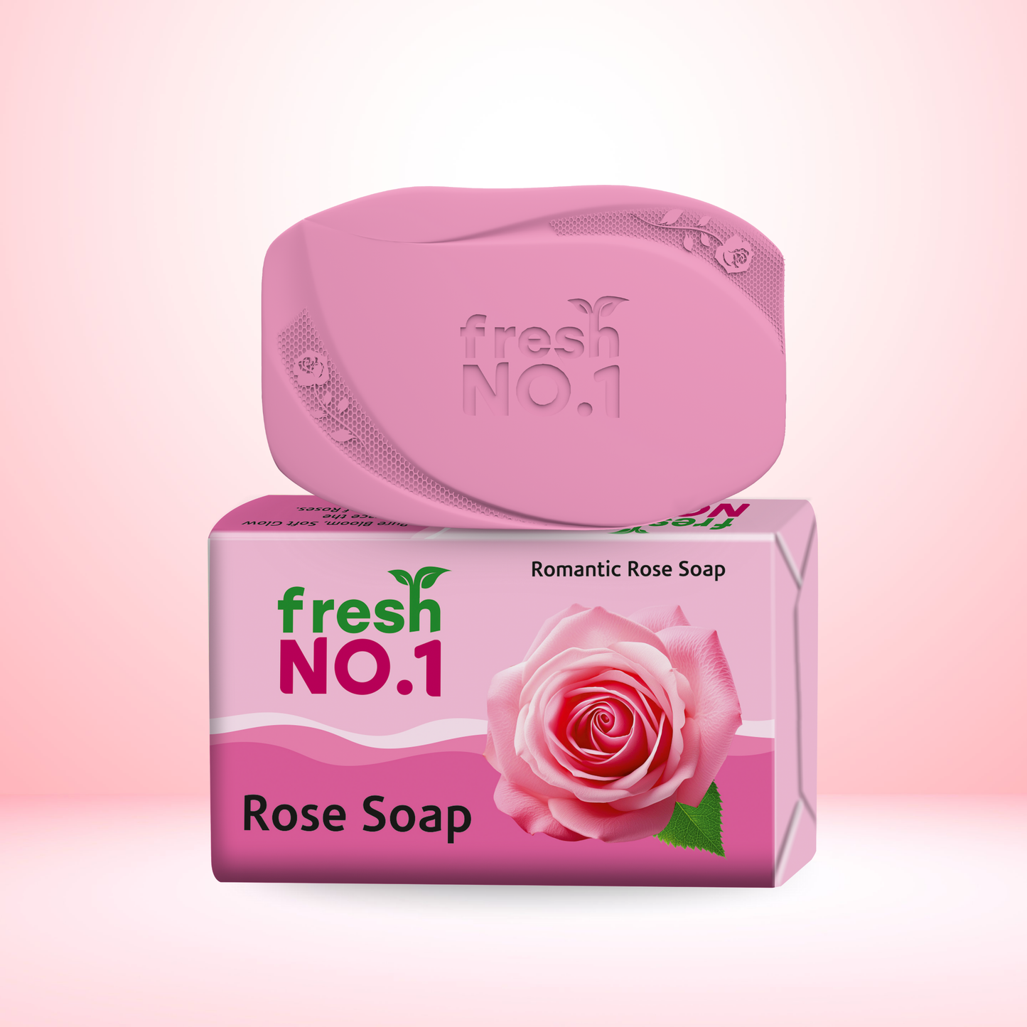 Glowing Rose Bathing Bar | Infused with Rose for Oil Control & Acne Care | Moisturising & Cleansing Bar | Pack of 5 x 100 g