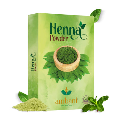 AMBANI HEALTH CARE Henna Powder I Natural & Pure Herbal I for Strong and Damaged Hair, Shine & Nourish I Paraben, Chemical & Sulphate Free I for Hair, Hands & Feet I for Women & Men