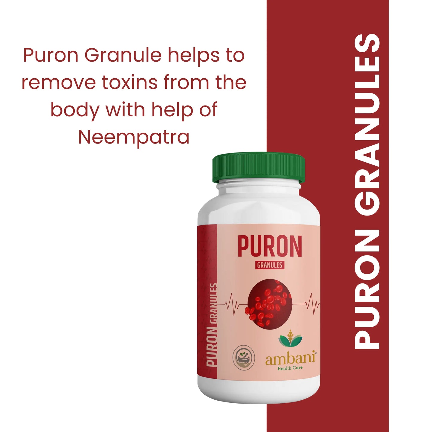 AMBANI HEALTH CARE Puron Granules I Natural Ayurvedic I Herbal Extracts I Improves skin textures I tasty and flavored I Cruelty Free & Vegan I for Skin Care – 100gm