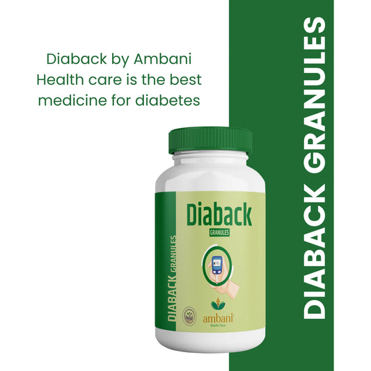 AMBANI HEALTH CARE Diaback Granules I Herbal Extracts I Natural Ayurvedic I Sugar level Management I Controls Blood Sugar I Healthy Glucose Level I Improved Energy – 200GM