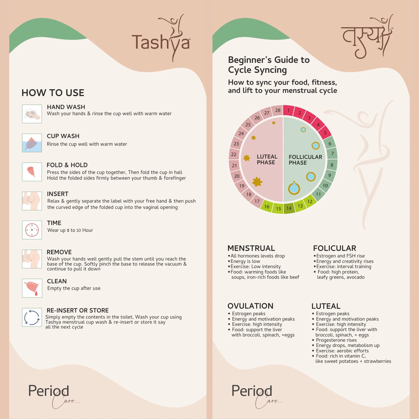 TASHYA Reusable Menstrual Cup (Large) & Cup Wash for Women I Hygienic & Comfortable Silicone Bell Shape Period Cups I Ultra Soft, Removes Odour & Stains I Natural Foaming Cup Cleanser I Safe for skin