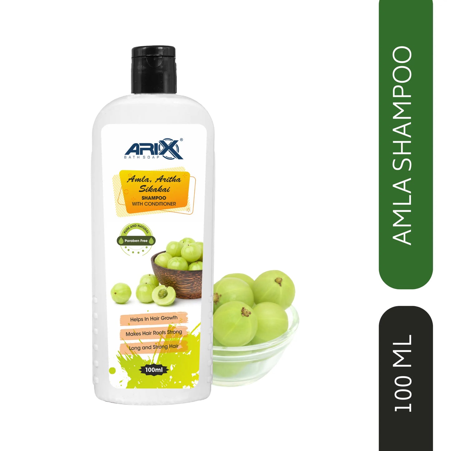 ARIX Herbal Amla, Aritha, and Sikakai Shampoo Conditioner I with Natural Ingredients I Promotes Healthy, Shiny, and Glossy Hair I Nourishes Scalp I Dandruff & damage Control I for Women & Men (500 ML)