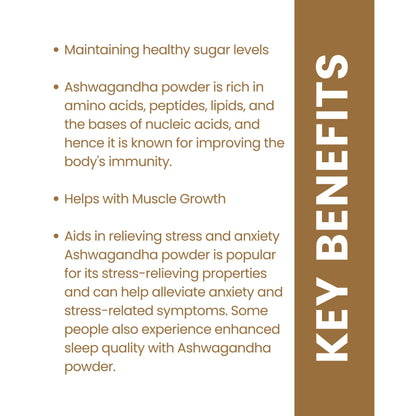 AMBANI HEALTH CARE Ashwagandha Churna I Made with Ayurvedic Herbs I 100% Natural I Helps Boost Strength, Stamina & Energy I Reduces Stress and anxiety I for Men and women – 100 GM