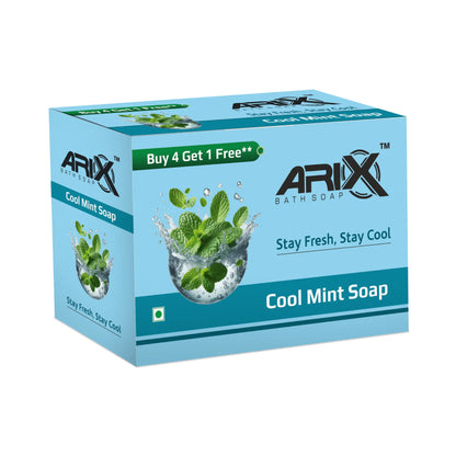 ARIX Cool Mint Soap with Menthol Fresh I Natural Ingredients Handmade Bathing Bar I Cooling & Soothing Effect on Skin