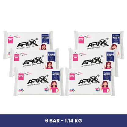 SUNKIT Detergent Powder and Detergent Cake I Deep Clean & Fresh I Removes Stains & Odour I Long-Lasting Enhanced Formula I Preserves Brightness I Safe for All Types of Clothes – 5kg + Set of 6