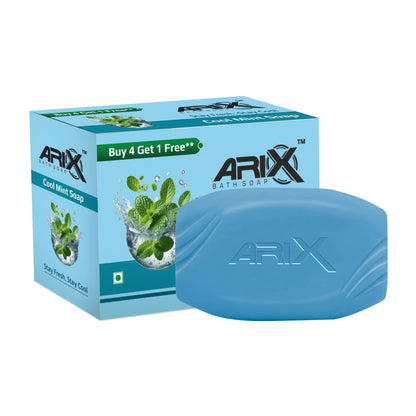 ARIX Cool Mint Soap with Menthol Fresh I Natural Ingredients Handmade Bathing Bar I Cooling & Soothing Effect on Skin