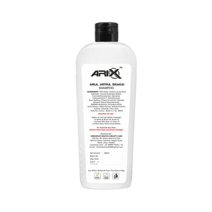 ARIX Herbal Amla, Aritha, and Sikakai Shampoo Conditioner I with Natural Ingredients I Promotes Healthy, Shiny, and Glossy Hair I Nourishes Scalp I Dandruff & damage Control I for Women & Men (500 ML)