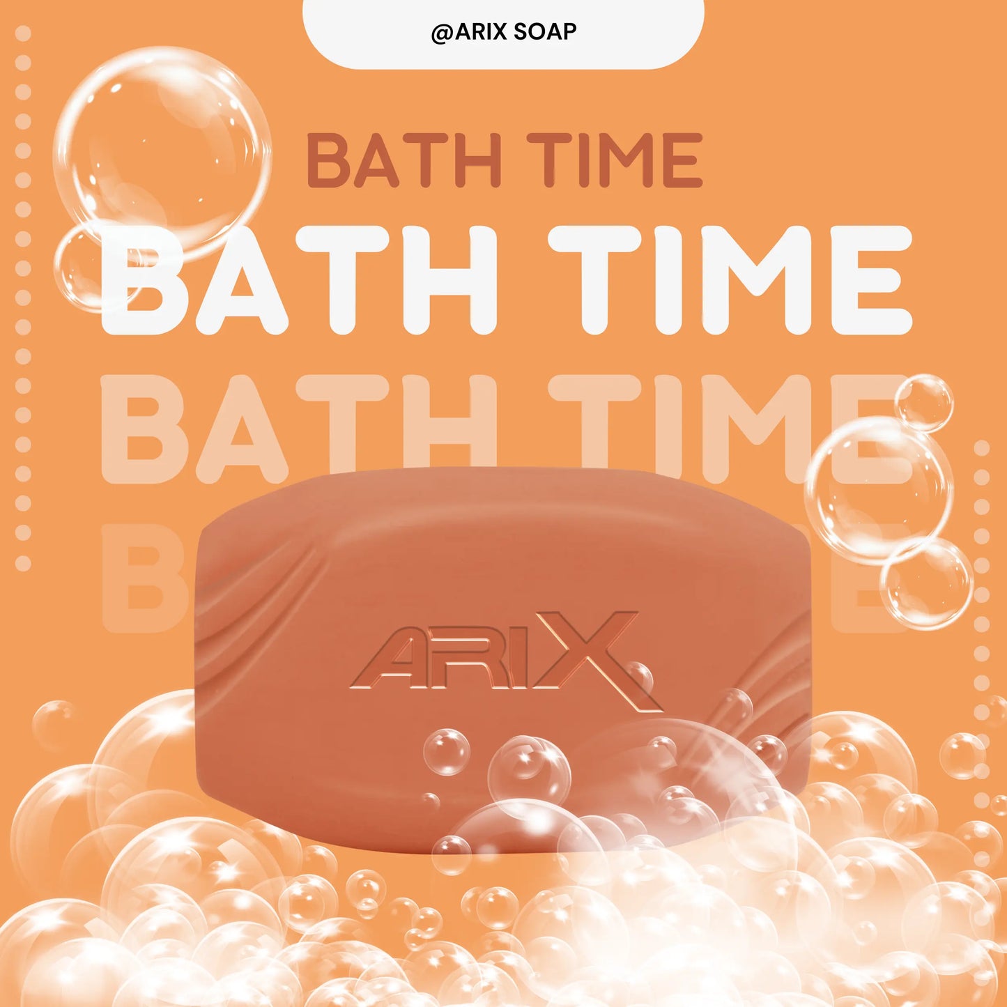ARIX Sandal & Turmeric Soap I with Essential Oil I Long-Lasting Fragrance