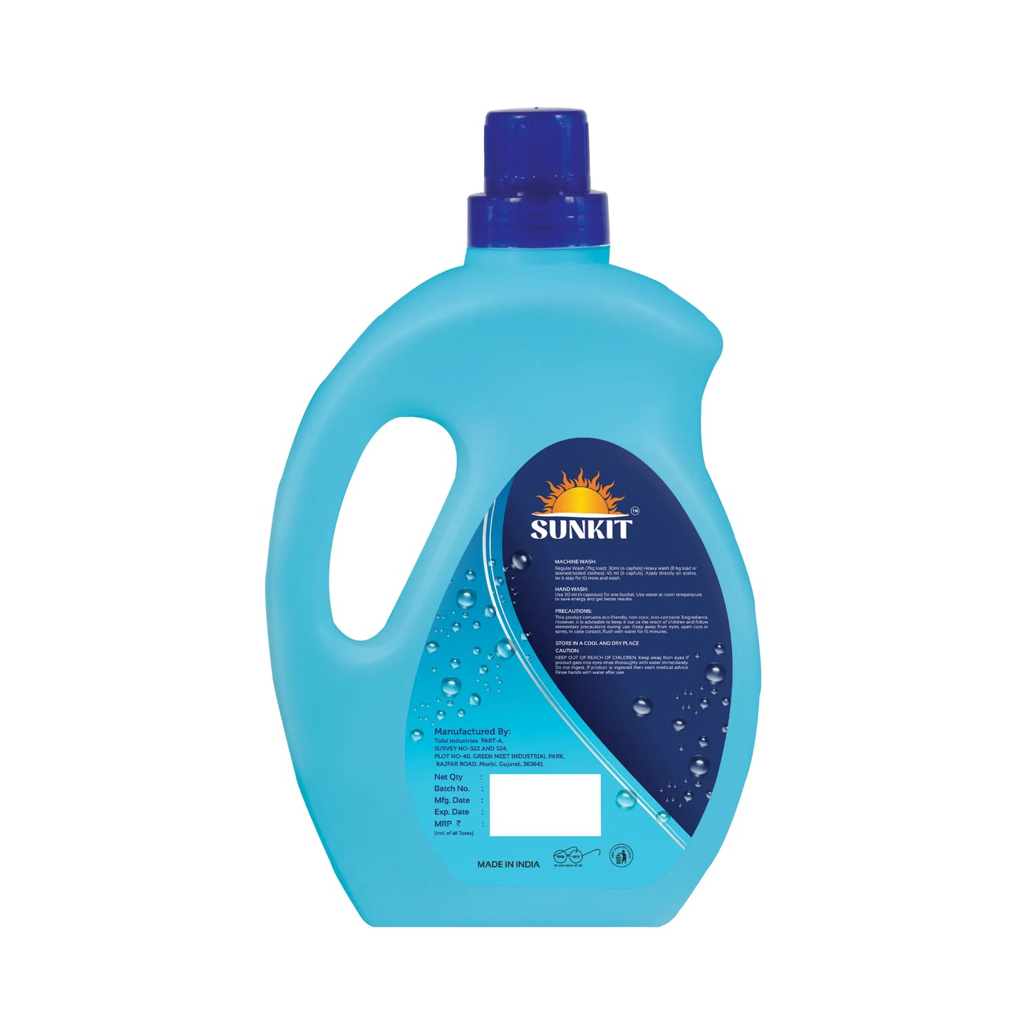 SUNKIT Liquid Detergent,I Eco-friendly Natural Ingredients I Long-Lasting Fresh Fragrance I Balanced PH, Non-Toxic I Tough Stain Removal I for All Types of Fabrics, Washing Machine & Hand Wash