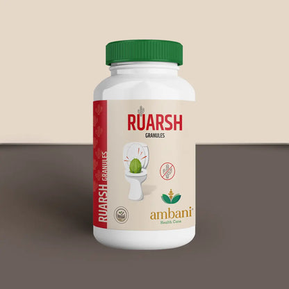 AMBANI HEALTH CARE Ruarsh Granules I Herbal Extracts I Natural Ayurvedic I Effective Ingredients I Relief from Hemorrhoids I Reduces inflammation and swelling – 100gm