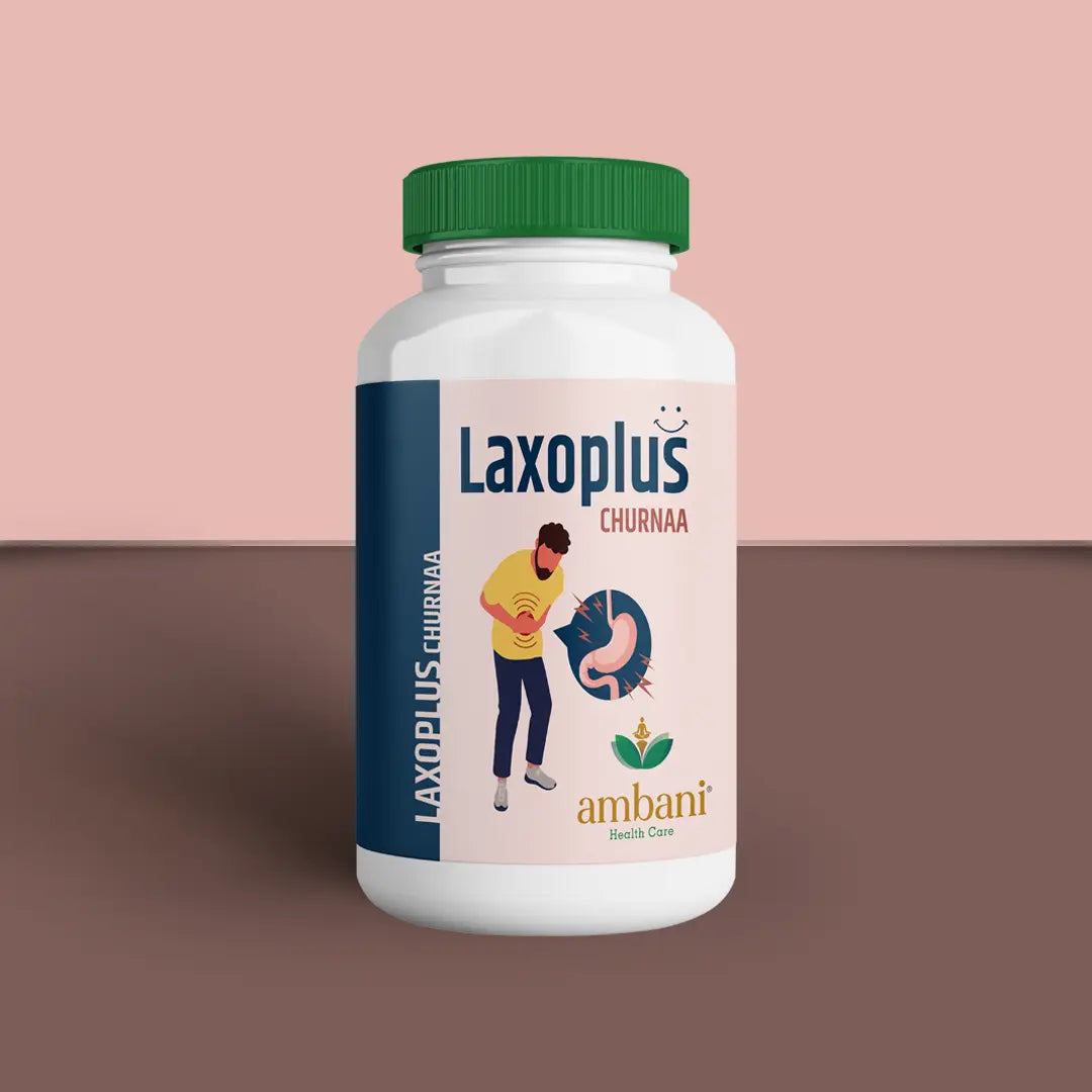 AMBANI HEALTH CARE Laxoplus Churna I Ayurvedic Medicine for Fast Relief of Constipation, Help Reduce Acidity & Aid Digestion I Natural Bowel Regulator I Non-habit forming herbal formula – 100 GM